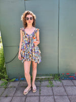 Afbeelding in Gallery-weergave laden, Fleurige jurk met franjes | S
