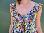 Afbeelding in Gallery-weergave laden, Fleurige jurk met franjes | S
