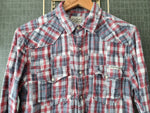Afbeelding in Gallery-weergave laden, Geruite blouse grijs rood | S
