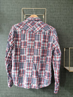 Afbeelding in Gallery-weergave laden, Geruite blouse grijs rood | S

