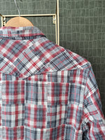 Afbeelding in Gallery-weergave laden, Geruite blouse grijs rood | S
