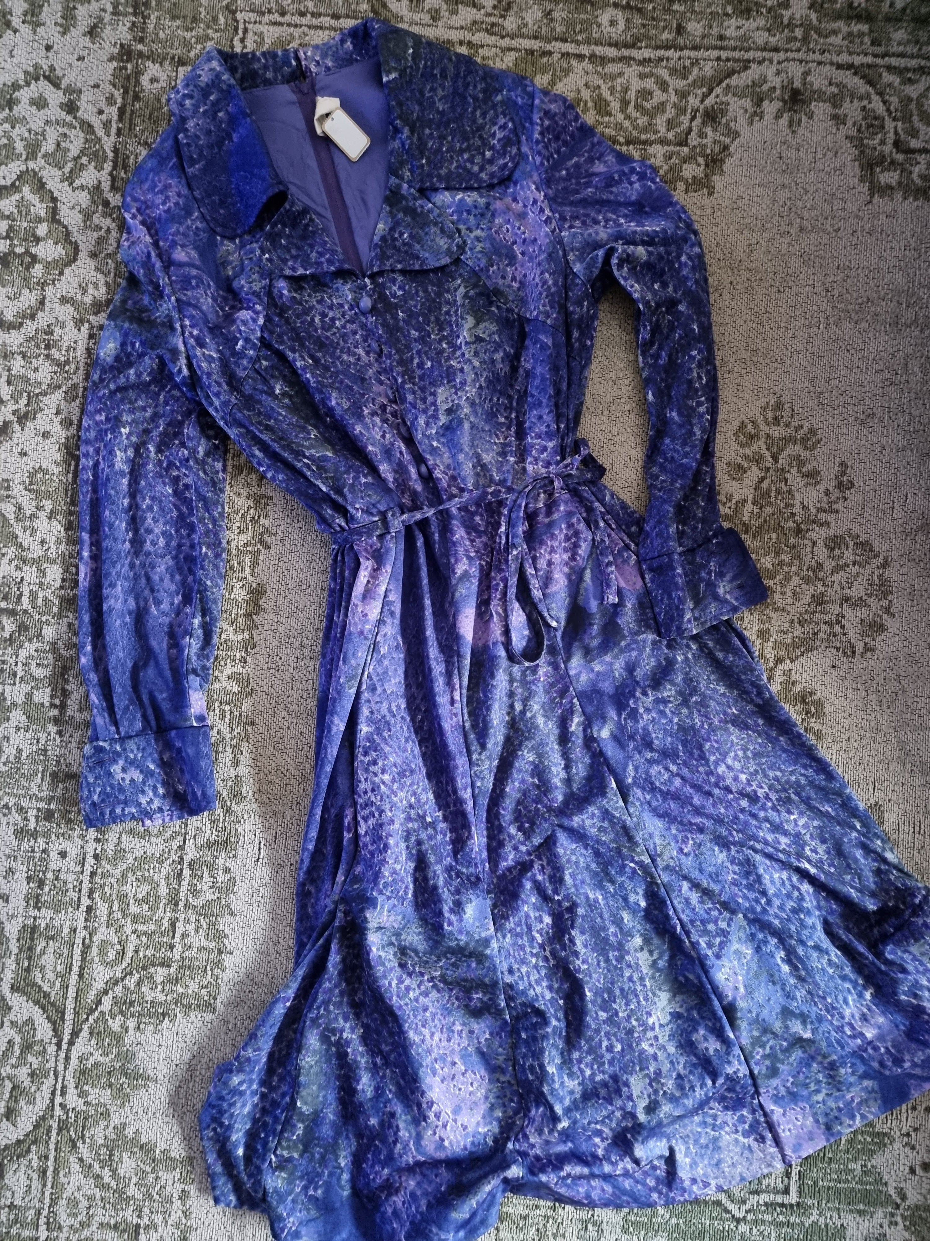 Paarse vintage jurk | M