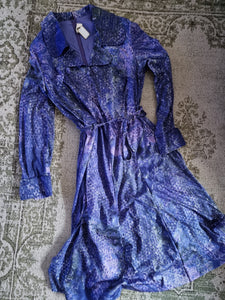 Paarse vintage jurk | M