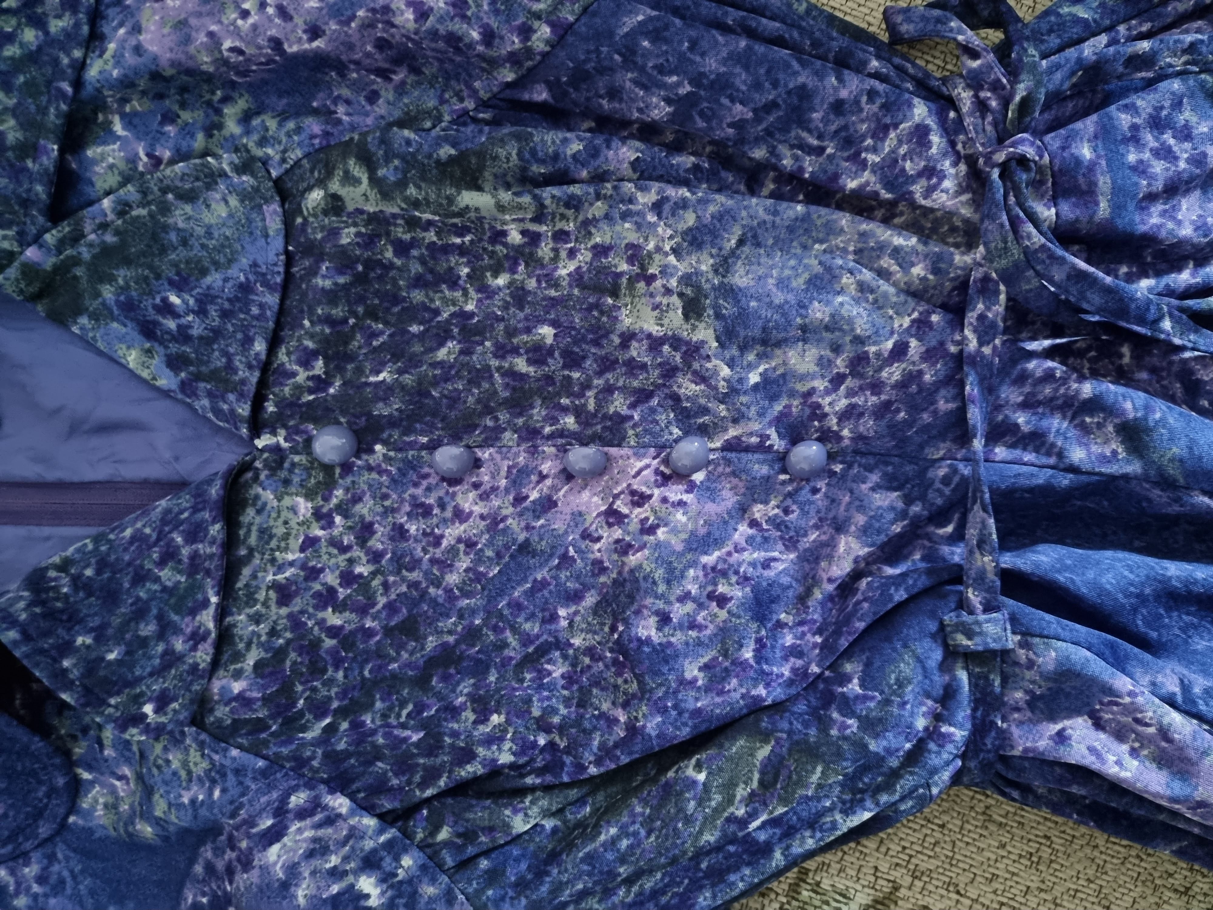 Paarse vintage jurk | M