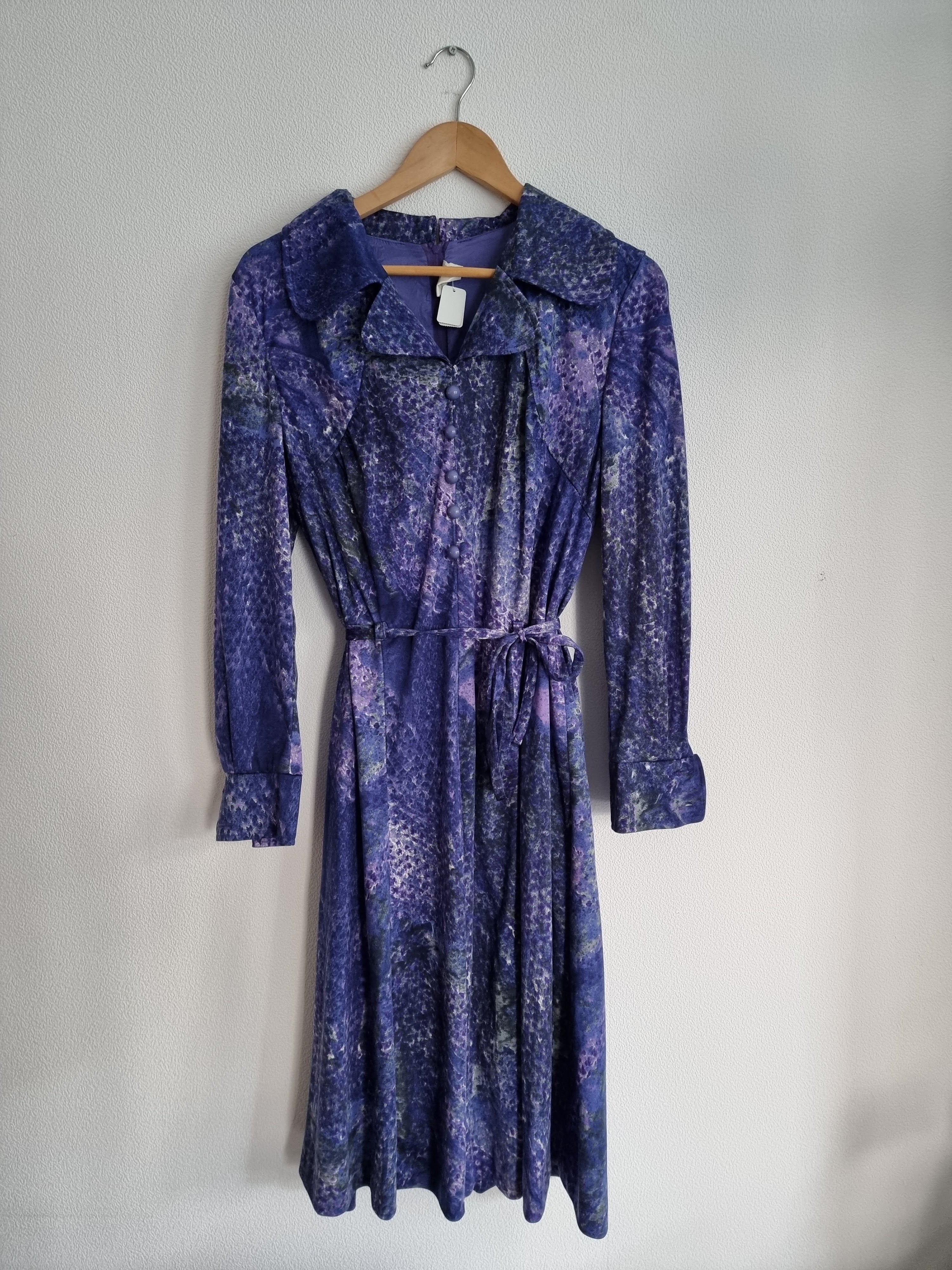 Paarse vintage jurk | M