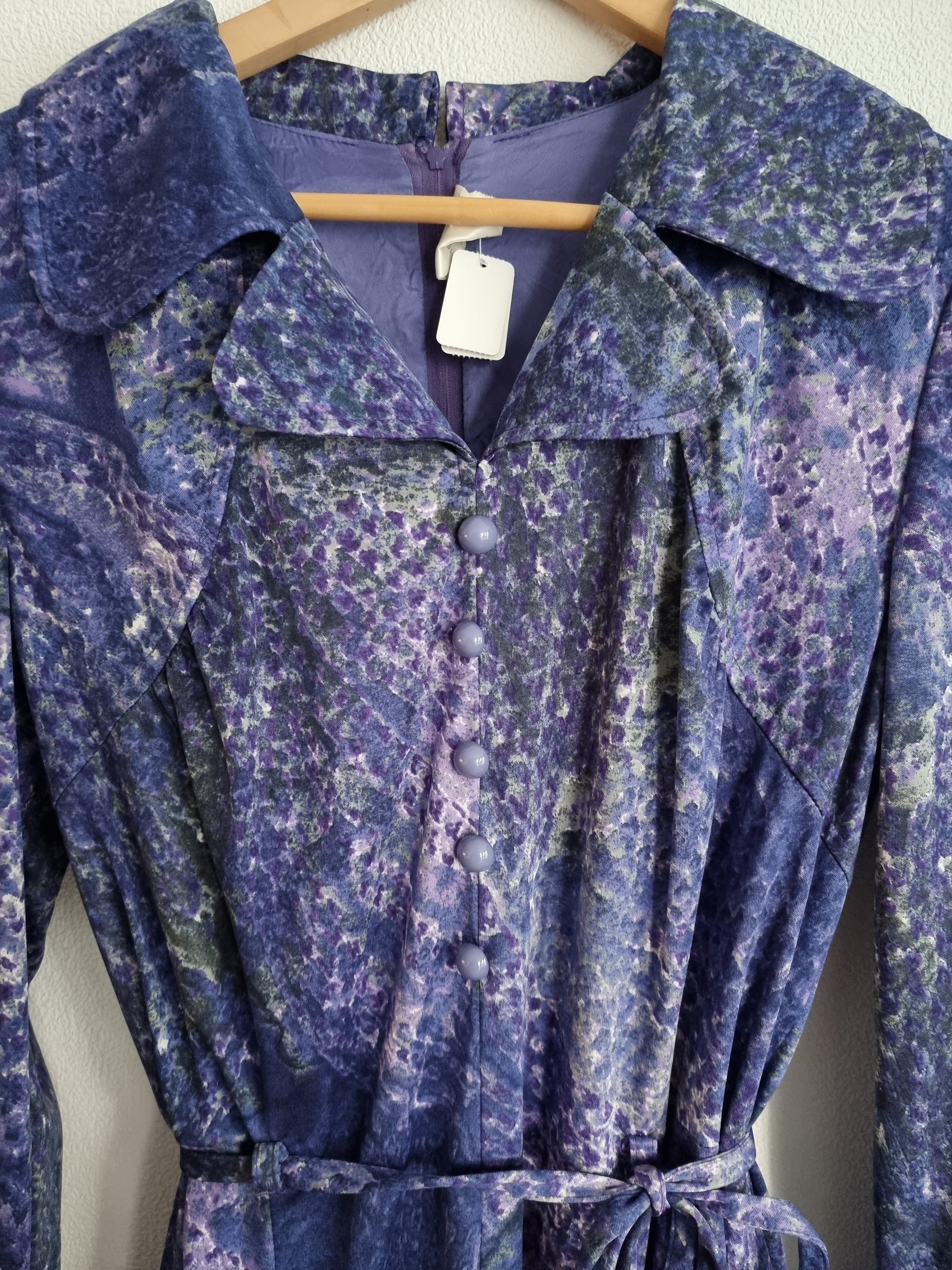 Paarse vintage jurk | M