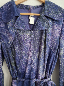 Paarse vintage jurk | M