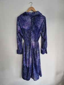 Paarse vintage jurk | M