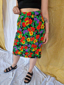 Bloemenprint rok | L